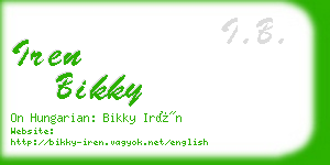 iren bikky business card